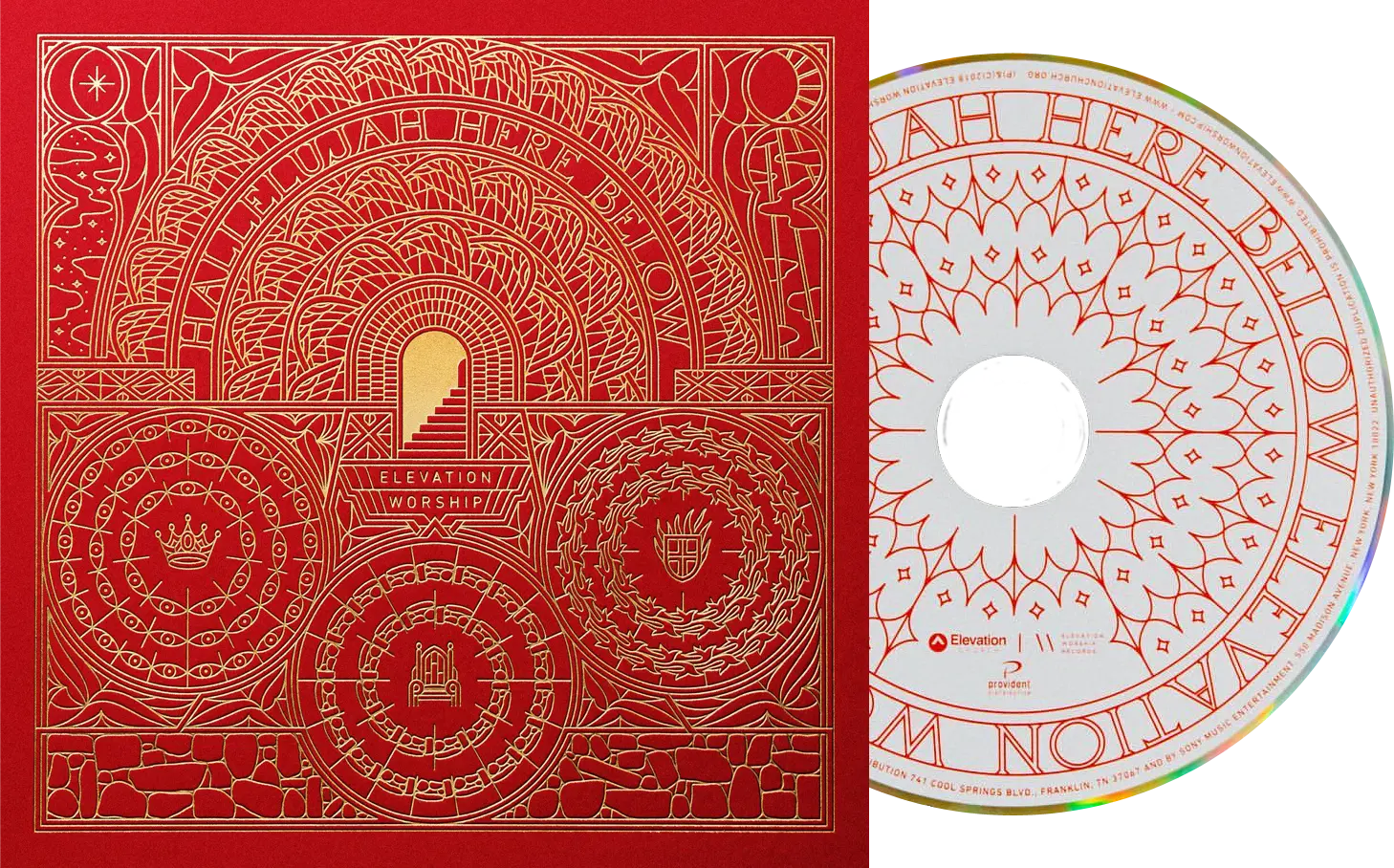 Red cover and CD